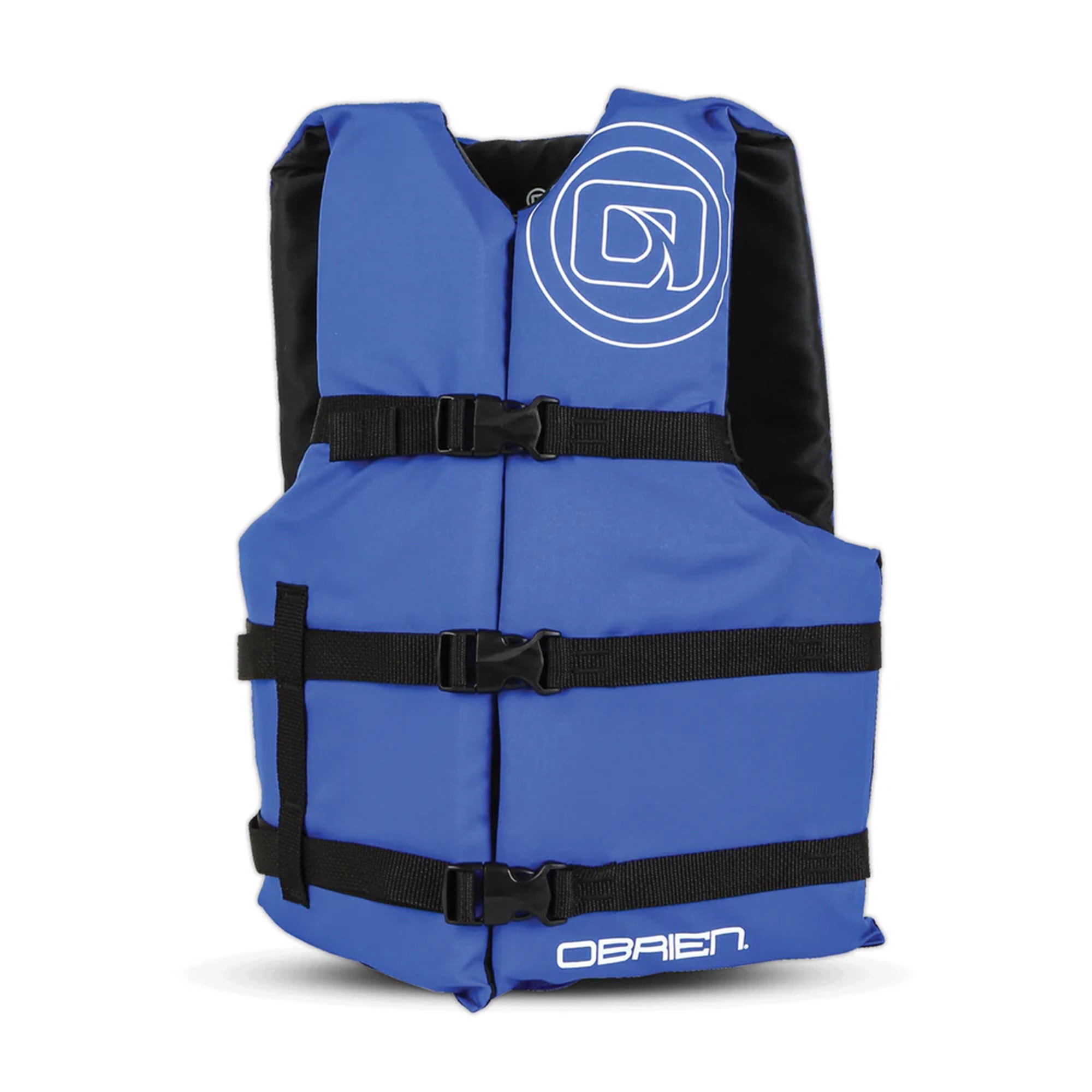 O'Brien Adult One Size Nylon USCGA Life Jacket with Adjustable Belts, Pack of 4, Blue