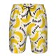 thumbnail image 3 of Balery Banana Fruit Traje de Baño Estilo Hawaiano para Hombre, Shorts de Secado Rápido con Bolsillos-Small, 3 of 6