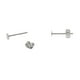 thumbnail image 3 of 200 pares de aretes de plata + bronce con almohadillas y respaldo, 3 of 9