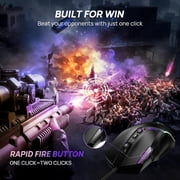 Wired Gaming Mouse, 12,800 DPI with Optical Sensor, 8 Programmable Buttons, 13 RGB Backlit Modes, Ergonomic Design, Custom Software Gaming Mice for Laptop,PC