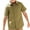 Army green, variant on Short Sleeve Solid Color Boys Casual Button Blouse Kids Children Lapel Cotton Tops with Pocket for 5-14 Years