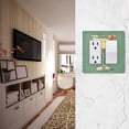 thumbnail image 5 of Yayeee Rocker Switch Wall Plate 3-Gang 6.5"x4.6" Home Decorative Outlet Cover, Lemon Glass, 5 of 6