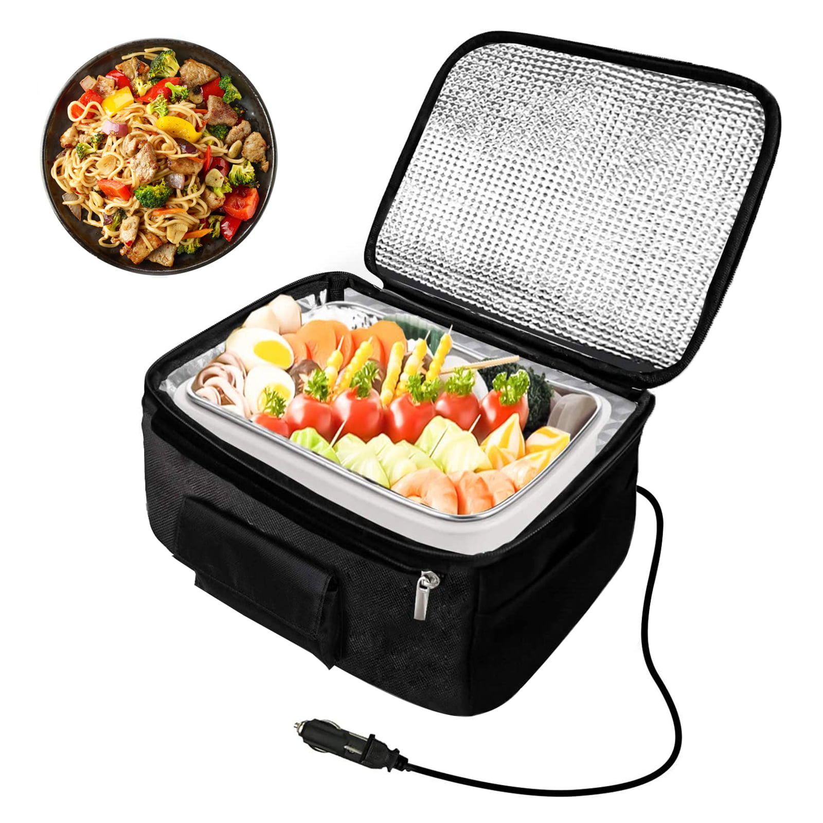 12V Car Heated Lunch Box Car Electric Lunch Container Food Warmer Car Stove Oven 
