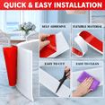 White Vinyl Wall Base Rubber Baseboard Molding Trim 4in x 40ft ...
