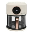 thumbnail image 4 of 4.2L Airy Fryer, 1200W Glass Air Fryer, 360° Viewable Airy Fryer White, 4 of 14