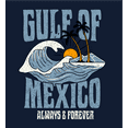 thumbnail image 2 of Gulf of Mexico Always & Forever Youth Navy Blue Crew Neck Short Sleeve Tee-Medium, 2 of 2