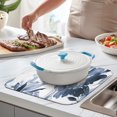 thumbnail image 2 of Microfibre Drying Mat for Kitchen Pioneer Dish Drying Drainer Mat Absorbent Colorful Floral Drying Mat Washing Up for Glass, Plate & Cup 16inch X 18inch, 2 of 7