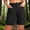 Black, variant on Women Summer Shorts Botton High Waisted Straight Leg Casual Going Out Short with Pockets