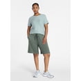 thumbnail image 2 of Athletic Works Women's and Women's Plus French Terry Bermuda Shorts, Sizes XS-4X, 2 of 6