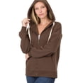 thumbnail image 3 of Womens Zipper Hoodie Sweat Jacket, 3 of 8