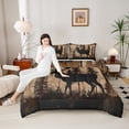 thumbnail image 4 of Castle Fairy Kids Deer Wildlife Queen Comforter Set,Jungle Animal Bedding Comforter Set, 4 of 8