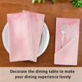 thumbnail image 6 of Iauyy Satin Napkins Set of 6- Pink-purple Blend DIY Printing Decoration Cloth Napkin- Easy Care for Home/Party, 6 of 8