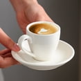thumbnail image 5 of Taza de porcelana para espresso con platillo, taza para espresso, 80 ml/2,7 oz, 5 of 5