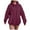 Wine, variant on Womens Oversized Hoodies Cute Sweatshirts Fleece Hooded Pullover Tops Sweaters Casual Comfy Fall Fashion Outfits Clothes