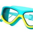 thumbnail image 4 of Gafas de natación shamjiam para niños con tapones para los oídos Amarillo verde, 4 of 5