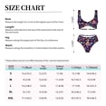 thumbnail image 2 of Kdxio Skull rainbow star mushroom Print Women's 2 Piece High Waisted Wrap Spaghetti Strap Summer Swimsuit Bikini Set-XX-Large, 2 of 5