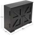 thumbnail image 7 of Excello Global Products Barndoor Spice Cabinet, Black, 7 of 7