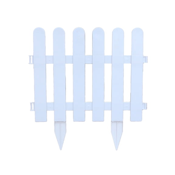 Leodye 1PCS Durable Plastic Garden Landscape Fence, Easy Install Border Barrier for Yard Flower Bed Walkway Outdoor Partition -19.69×15.75 in
