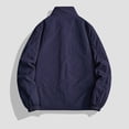 thumbnail image 2 of Men'S Lightweight Casual Spring/Autumn Camping Jacket - Solid Color, Zip-Up, Stand Collar, Durable Polyester, Ideal for Fishing & Outdoor Adventures, Camping Jacket, 2 of 5