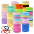 thumbnail image 2 of 100 count Hair Accessories: No  Seamless Ponytail Holders, Elastics and Bands for Thick Hair - For Girls & Women (Multicolor), 2 of 7