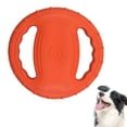thumbnail image 1 of Dog Flying Disc Toy,Rubber Dog Bite Resistant Outdoor Training Fetch Sound Maker Float Pet Toy,Tough Training Flying Disc Play To, 1 of 5