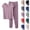 Purple, variant on Women Summer 2 Piece Pajama Sets Casual V Neck Short Sleeve Tshirts Loose Elastic Waist Pants Comfy Solid Color Spring Loungewear