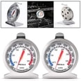 thumbnail image 1 of ALLTIMES 50-300°C / 100ºF - 600ºF Oven Thermometer, Silver Stainless Steel Instant Read Dial for Kitchen Cooking BBQ Baking, 2 Pack, 1 of 9