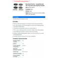 thumbnail image 2 of Rear Brake Pad Set - Compatible with 2021 Mercedes-Benz Maybach GLS600, 2 of 2