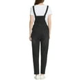 thumbnail image 3 of Allegra K Women's Stretch Skinny Pant Casual Overalls Denim Suspender Jumpsuit, 3 of 5