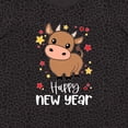 thumbnail image 4 of Inktastic Happy New Year Cute Ox Women's Plus Size T-Shirt, 4 of 5