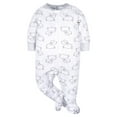 thumbnail image 3 of Gerber Baby Boy or Girl Gender Neutral Sleep 'n Play Footed Pajamas, 4-Pack, 3 of 11