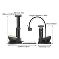 thumbnail image 2 of 140PSI Foot Bicycle Tire Pump with Barometer Portable Mountain Bike Inflator Basketball Inflator Cycling Accessory, 2 of 8