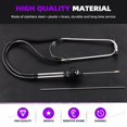 thumbnail image 3 of 2Pcs Automotive Stainless Steel Mechanic Cylinder Stethoscope Engine Stethoscope Kit Includes Rubber Ear Buds Probe Tube, Diagnostic Tool for Cars, Trucks and Motorcycles, Engine Tester (Black), 3 of 7