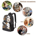 thumbnail image 4 of FKELYI Clear Backpack for Boys 17 Inch Schoolbag Cartoon Dog Polka Dot Print Lightweight Kids Backpacks Transprent Book Bag for Primary School Daypack Rucksack, 4 of 7