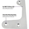 thumbnail image 2 of 1967-1972 Chevy C10/K10 Door Latch Mount Repair Kit, Driver Side, 18-Gauge Steel, Weld-In, Precision Laser Cut, Fixes Sticking Doors, Includes Mounting Holes, 2 of 9
