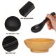 thumbnail image 5 of ColoMX Cuchara de cerámica japonesa para sopa, utensilio asiático para arroz, vajilla china para ensalada, ramen y wantán, 5 of 7