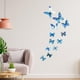 thumbnail image 1 of 12 Uds pegatinas de mariposa decoración adorno artesanías decorativas luminosas 3D mariposa pegatinas de pared para puertas hogar dormitorio Azul BLESIY Pegatinas de pared Calcomanías, 1 of 8