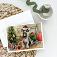 thumbnail image 2 of Schnauzer Christmas Greeting Cards and Envelopes Pack of 8 7 in x 5 in, 2 of 3