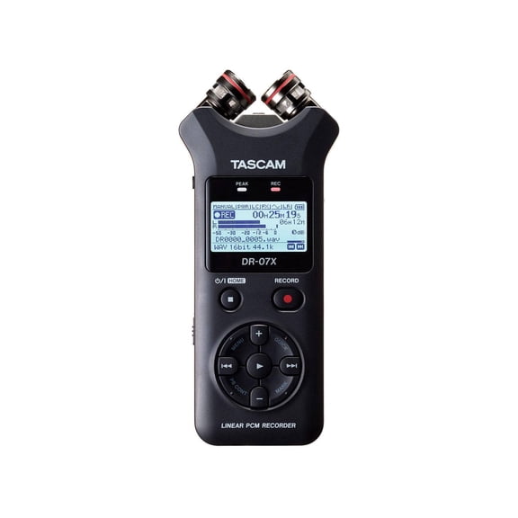 Tascam DR-07X Stereo Handheld Digital Audio Recorder with USB Audio Interface