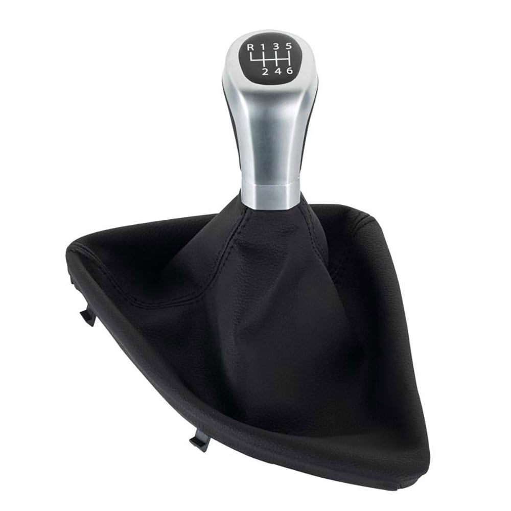 6 Speed Gear Shift Knob, Shifter Lever Boot Cover For BMW 1er E81 E82 E87 E88