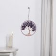 thumbnail image 4 of Colgante de árbol de la vida de grava con alambre de cobre y tejido de piedra de colores para regalo del hogar, 4 of 6