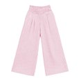 thumbnail image 2 of Grblisyd Girls Pants Size 10-12 Kids Striped Casual Elastic High Waist Cotton Linen Trousers with Pockets, 2 of 6