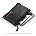 thumbnail image 3 of CUITING Fireproof Document Bag Silicone Coated Fiberglass Money Bag Pouch Holder Water Fire Resistant with Zipper Closure Storage for File Jewelry Valuables  Small Size, 3 of 6