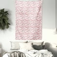 thumbnail image 3 of Cherry Blossom Tapestry, 3D Illustrated Sakura Tree Design with Buds and Multiplexed Stamens, Wall Hanging for Bedroom Living Room Dorm Decor, 60W X 80L Inches, Dark Taupe and Rose, by Ambesonne, 3 of 5