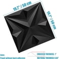 thumbnail image 4 of Decorative 3D Wall Panels Star Textured PVC Wall Panels for Interior Wall Décor 19.7"x19.7" Black, 4 of 7
