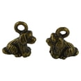 thumbnail image 4 of Dijes Colgantes de Perro Cachorro Soledad Retro Steampunk Bronce 4x50x, 4 of 6
