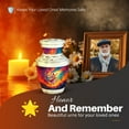 thumbnail image 4 of Yatskia Jesus at Fire Mini Cremation Keepsake Urn for Ashes Adult Brother and Sister, Little Funeral Burial Urns for Human Ashes Adult Female, (Tasty Pack of 1, 3 Inch), 4 of 8