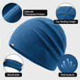 thumbnail image 6 of MEICHEN Fashion Beanie Hat for Men Solid Color Winter Warm Skull Cap Outdoor Skiing Running Bomber Hat, 6 of 6