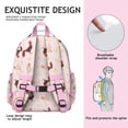thumbnail image 3 of Cute Chick Pattern Backpack Artistic Chicken and Farm Design with Hand-Drawn Watercolor Wildflowers, 3 of 6