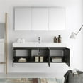 thumbnail image 4 of Fresca FVN8093 Senza 59" Wall Mounted Vanity Set with MDF Cabinet, Acrylic Top,, 4 of 6
